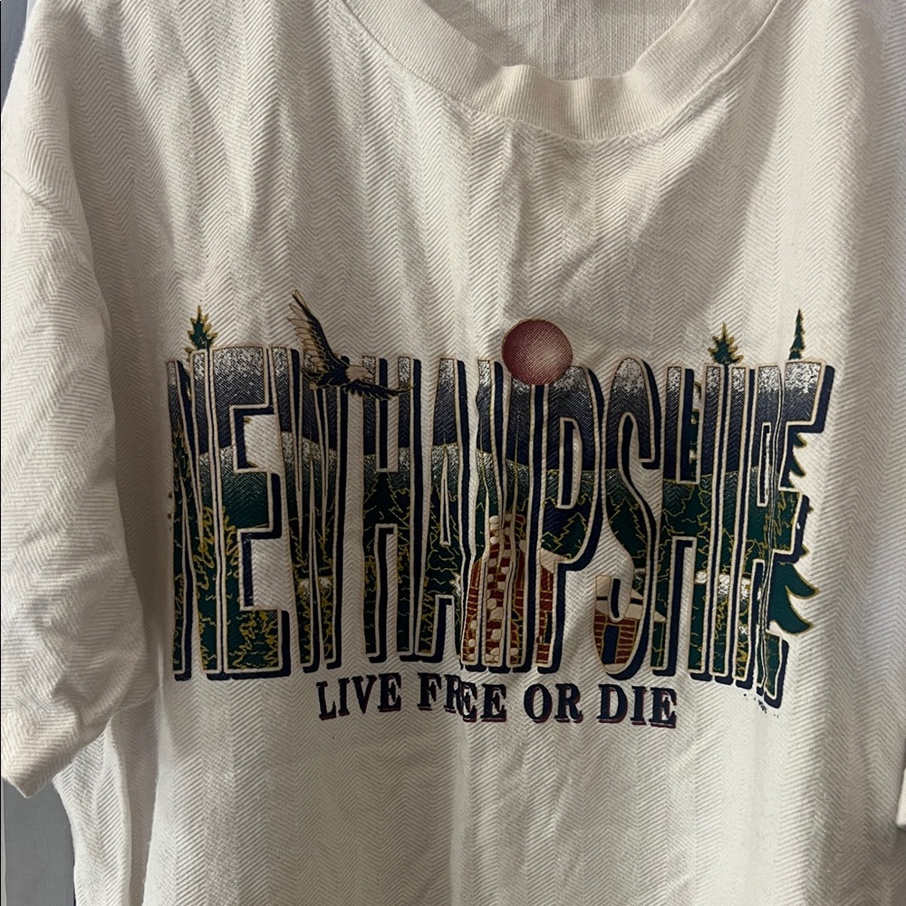 New Hampshire "Live Free or Die" graphic t-shirt Unisex Size Large